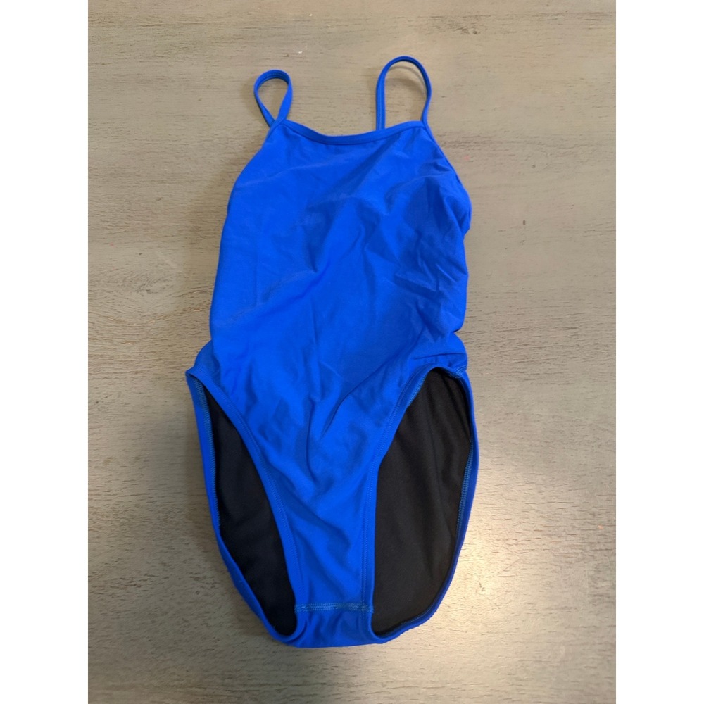Jolyn Chevy Royal Blue One Piece Swimsuit Training Bathing Suit Size 26